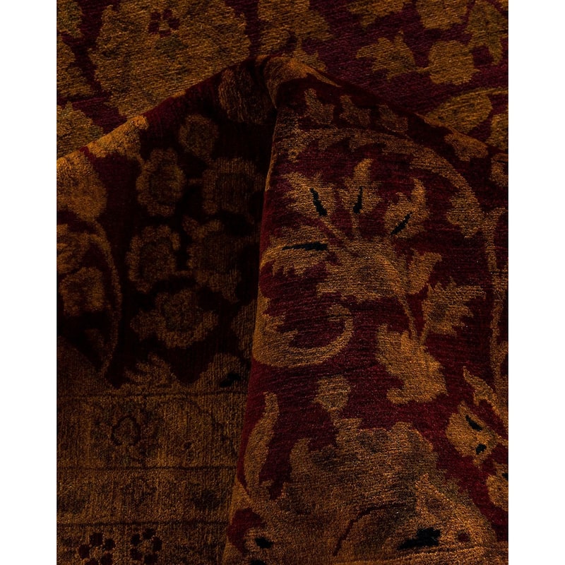 Overdyed, One-of-a-Kind Hand-Knotted Area Rug - Gold - 8' 2" x 10' 1"