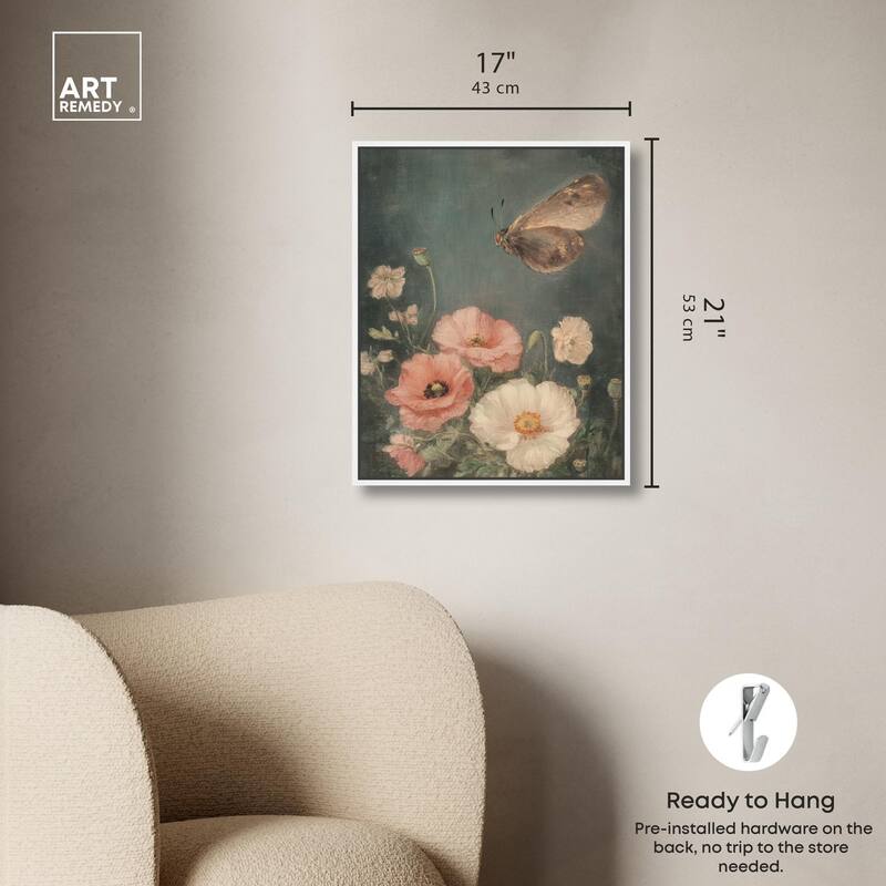 Shadowed Flutter II Canvas by Art Remedy