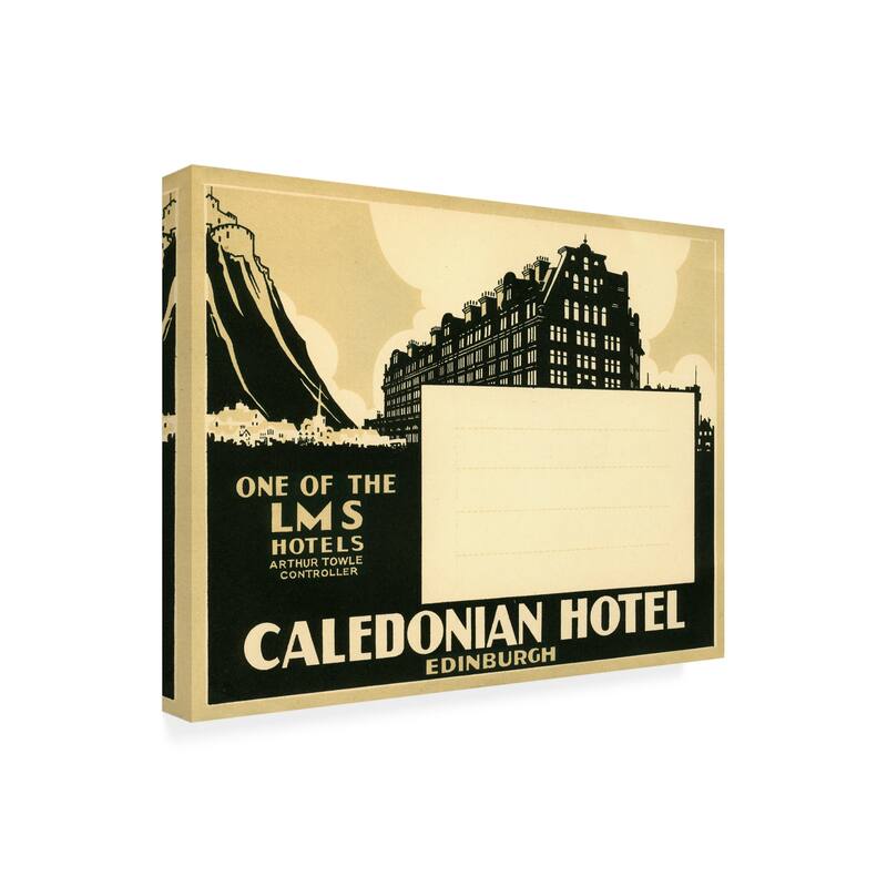Print Collection 'Caledonian Hotel Edinburg ' Canvas Art Bed Bath