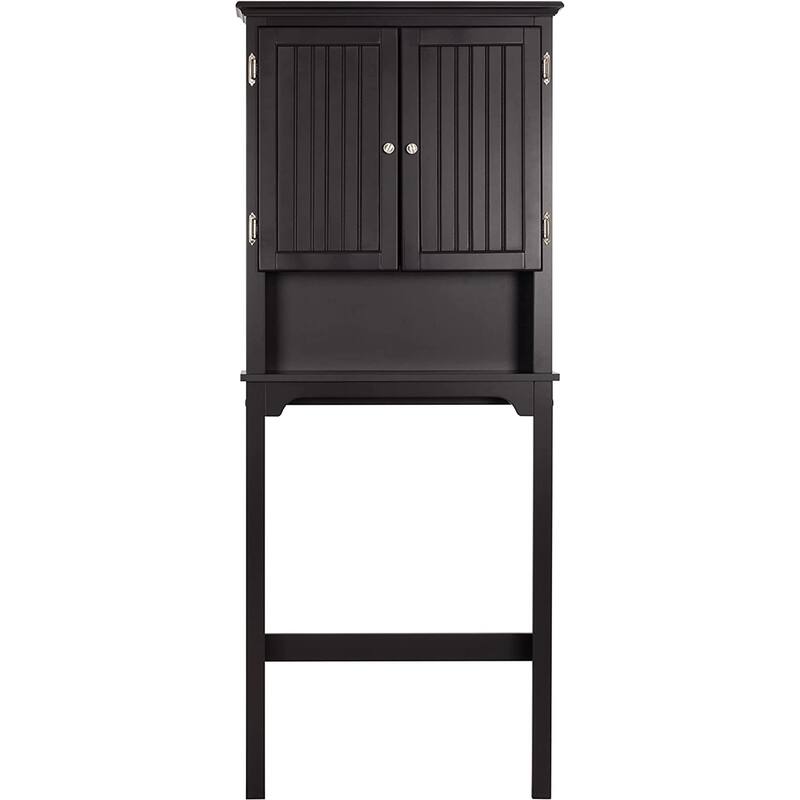 UTEX Bathroom Storage Over The Toilet, Bathroom Cabinet Organizer with Adjustable Shelves and Double Doors