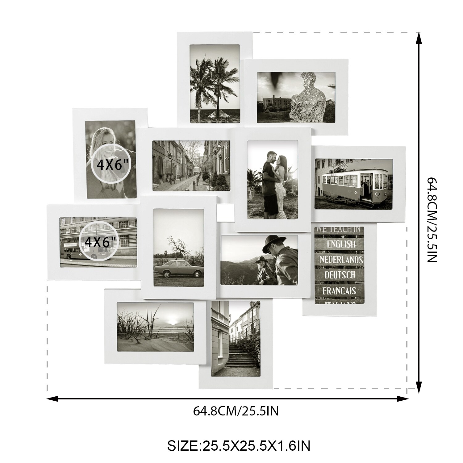Adeco-White-Wall-Collage-Frame