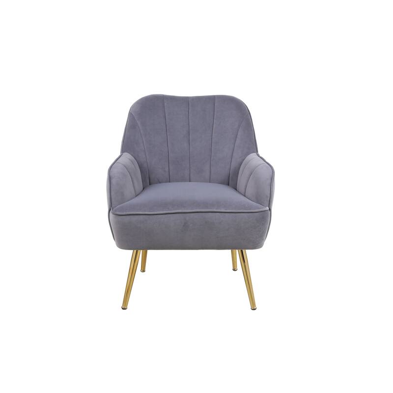 Modern Velvet Easy Assemble Sherpa Armchair for Living Room,Bedroom