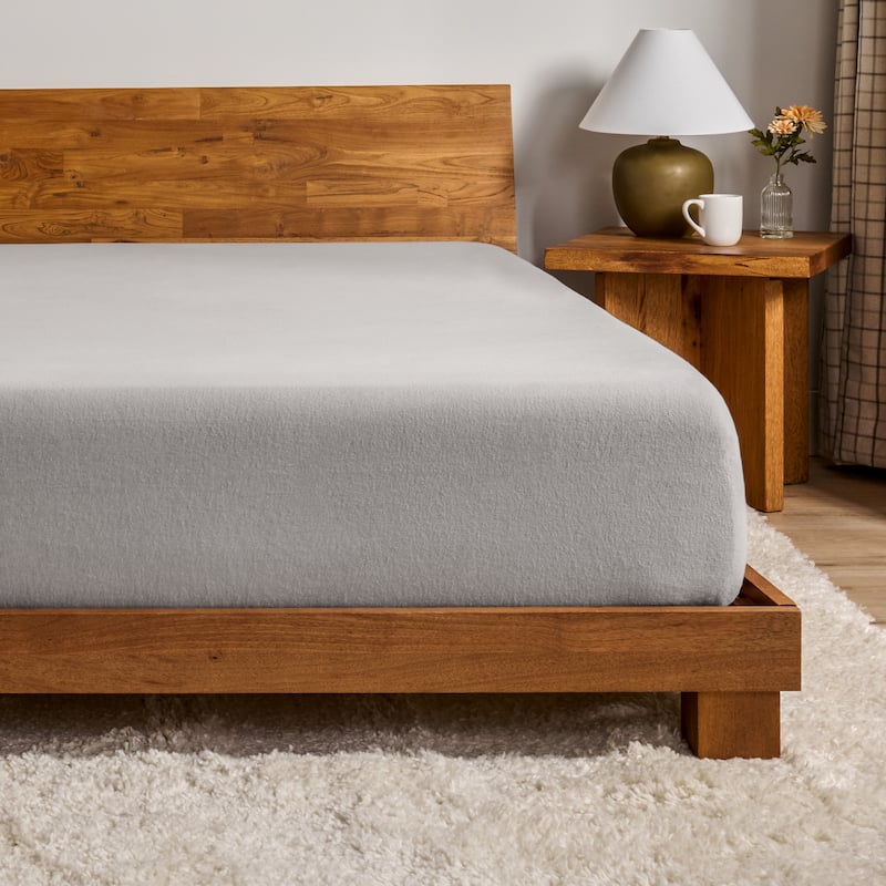 Bare Home Cotton Flannel Fitted Sheet