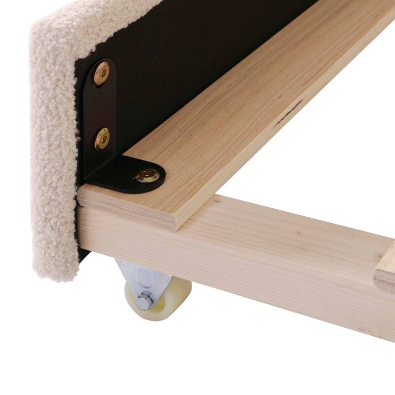 Daybed with Storage Armrests, Trundle & Latest Integrated Bluetooth Audio System
