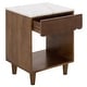 preview thumbnail 14 of 12, SAFAVIEH Lyubov Nightstand with Drawer, Shelf & Marble Top