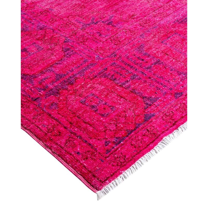 Contemporary Overdyed Wool Hand Knotted Area Rug - 5' 1" x 7' 10"