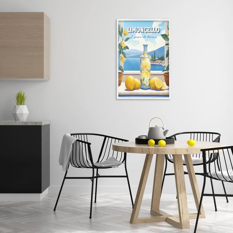 Stupell Limoncello Coastal View Framed Giclee Art Design By Andreas Magnusson