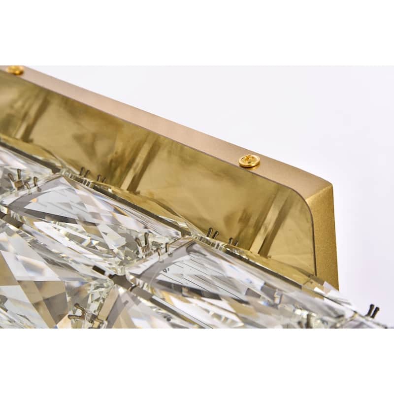 Indigo Home 18 inch LED linear wall sconce in gold