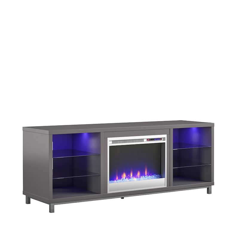 Avenue Greene Westwood Fireplace TV Stand TVs up to 70 Inches Wide - Graphite Grey