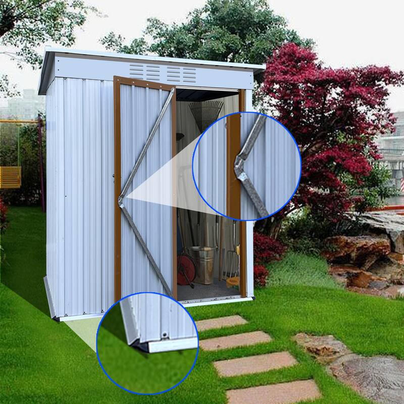 Outdoor storage sheds