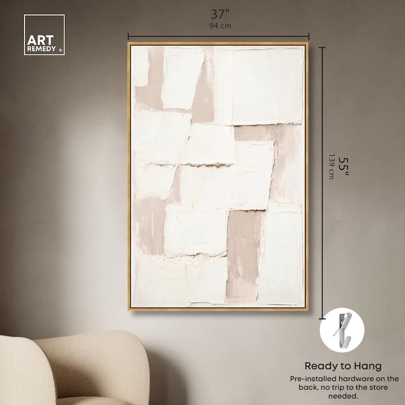 Plastered Planes II Canvas by Art Remedy