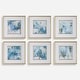 preview thumbnail 1 of 5, Uttermost Fresh Start Blue Abstract Prints, Set of 6