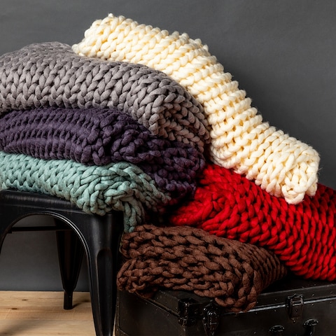 Your Lifestyle by Donna Sharp Chunky Knit Throw