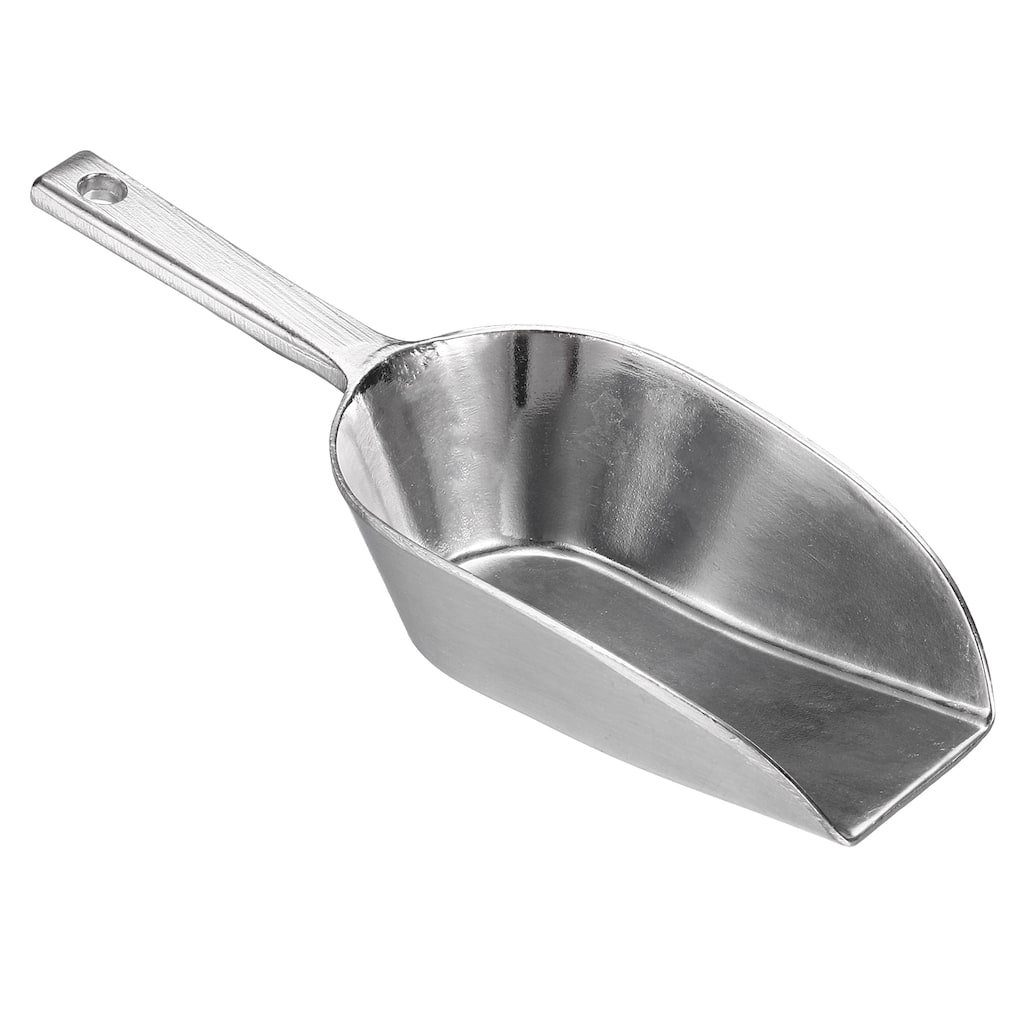 Ice Scoops Aluminum 5.12" Small Ice Maker Flour Cereal Sugar Utility Shovel - Silver Tone