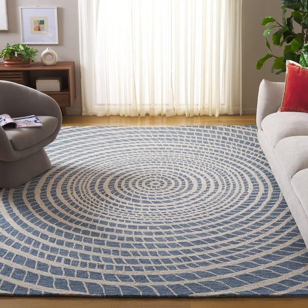 slide 2 of 11, SAFAVIEH Handmade Ebony Libora Modern Wool Rug