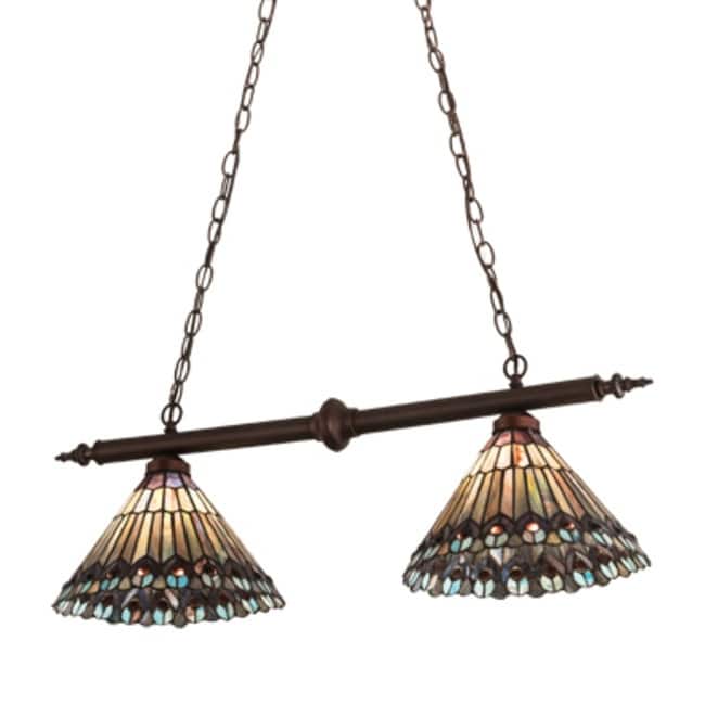 Meyda Tiffany 195518 2 Light 34" Wide Linear Pendant