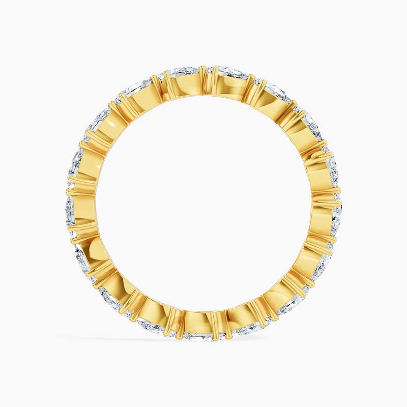 Auriya 14k Gold Pear East-West Lab Grown Diamond Eternity Band 1.70 - 6.75 ct. tw. (F-G, VS)