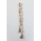 preview thumbnail 2 of 0, Mango Wood Bead Garland with Jute Tassels - Off-White - 60.0"L x 2.0"W x 1.3"H