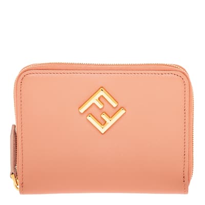 Fendi FF Diamond Medium Zip Around Wallet