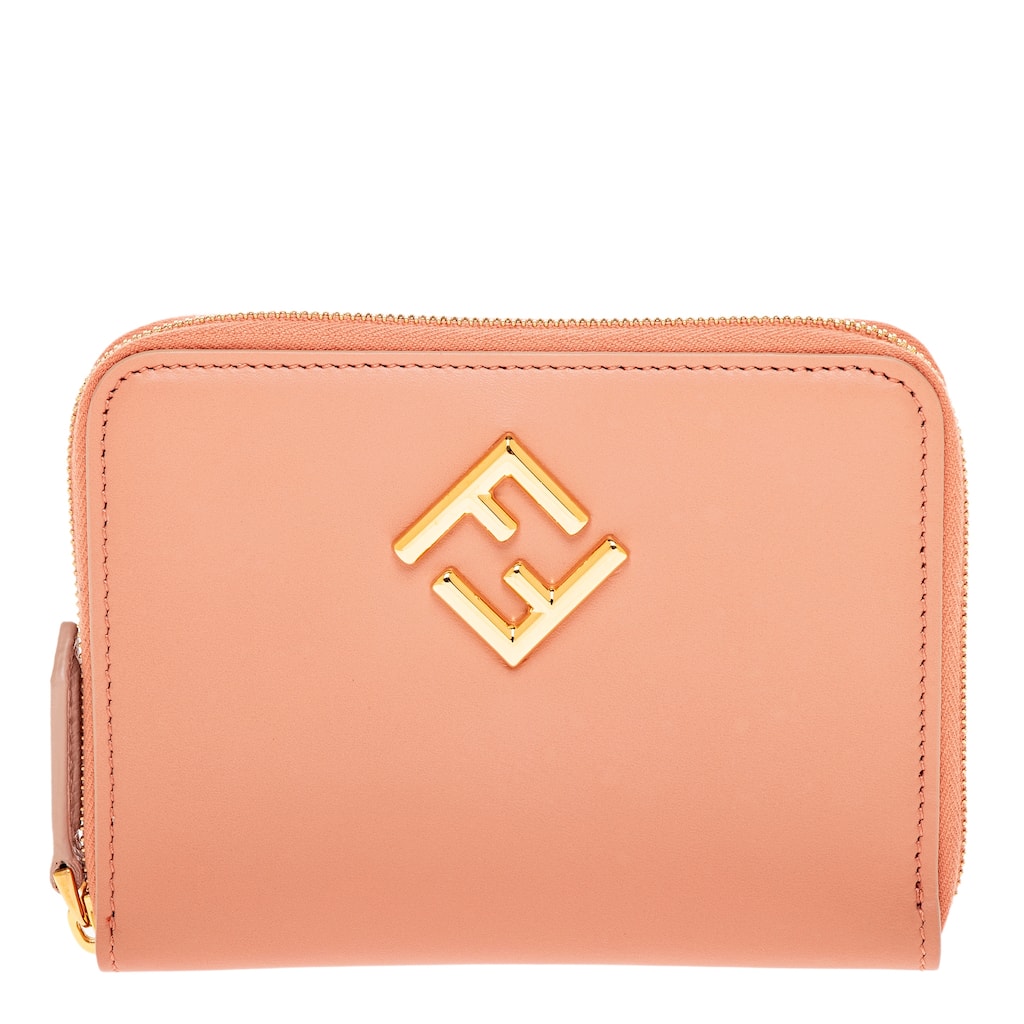 Fendi FF Diamond Medium Zip Around Wallet