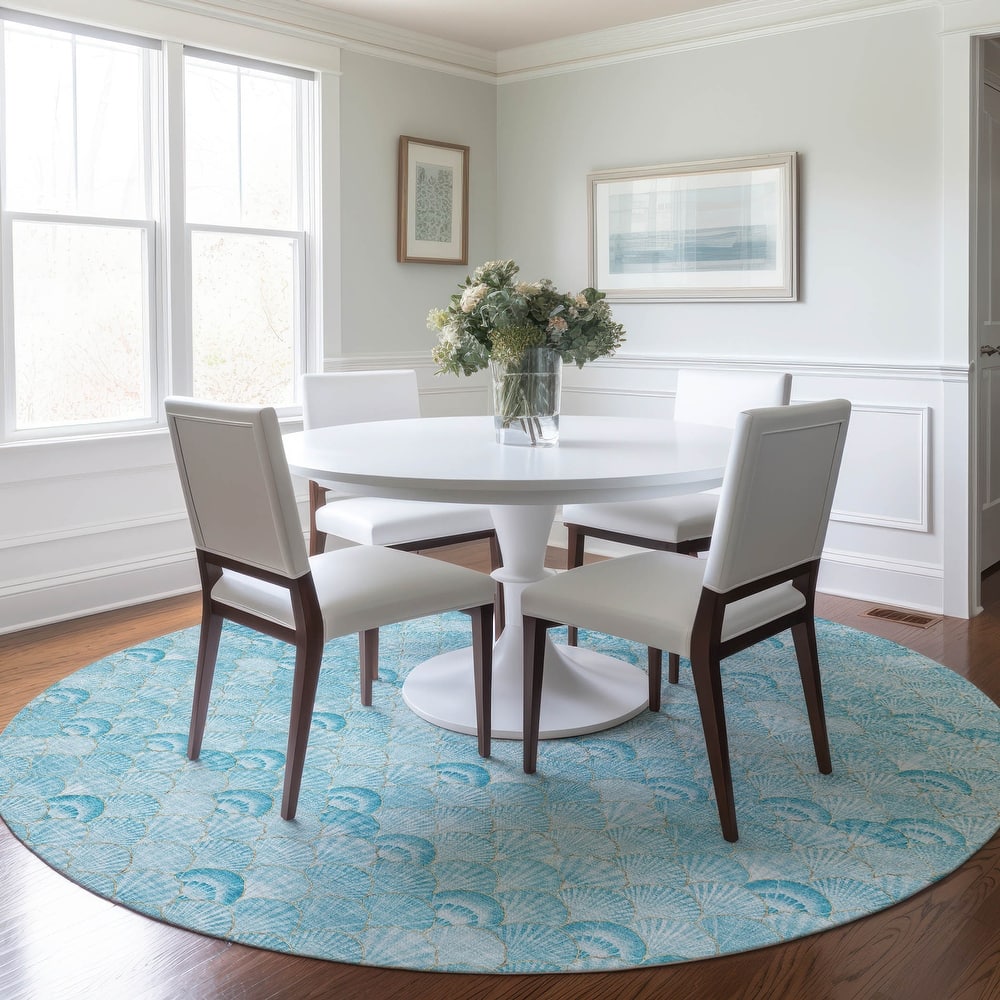 Premium Washable Super Soft Coastal Seashell Mayfield Rug