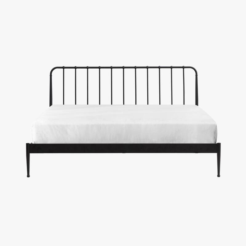 Intercon Farmhouse Metal Panel Bed, Black