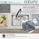 preview thumbnail 7 of 21, AZUNI 28 inches L x 19 inches W Double Bowl Undermount 16G Workstation Kitchen Sink with accessories C228L - 28" x 19" x 10"