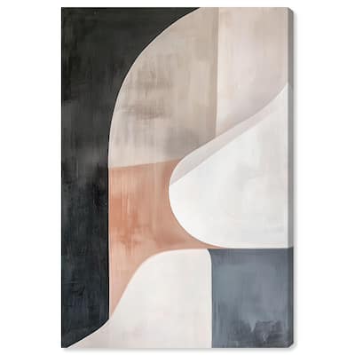 Curved Contour II Canvas by Art Remedy, Gallery Wrapped