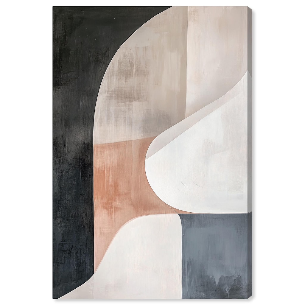Curved Contour II Canvas by Art Remedy, Gallery Wrapped