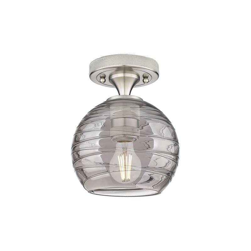 Innovations Lighting Downtown Urban - Crown Point - 1 Light 6" Athens Deco Swirl Flush Mount Light