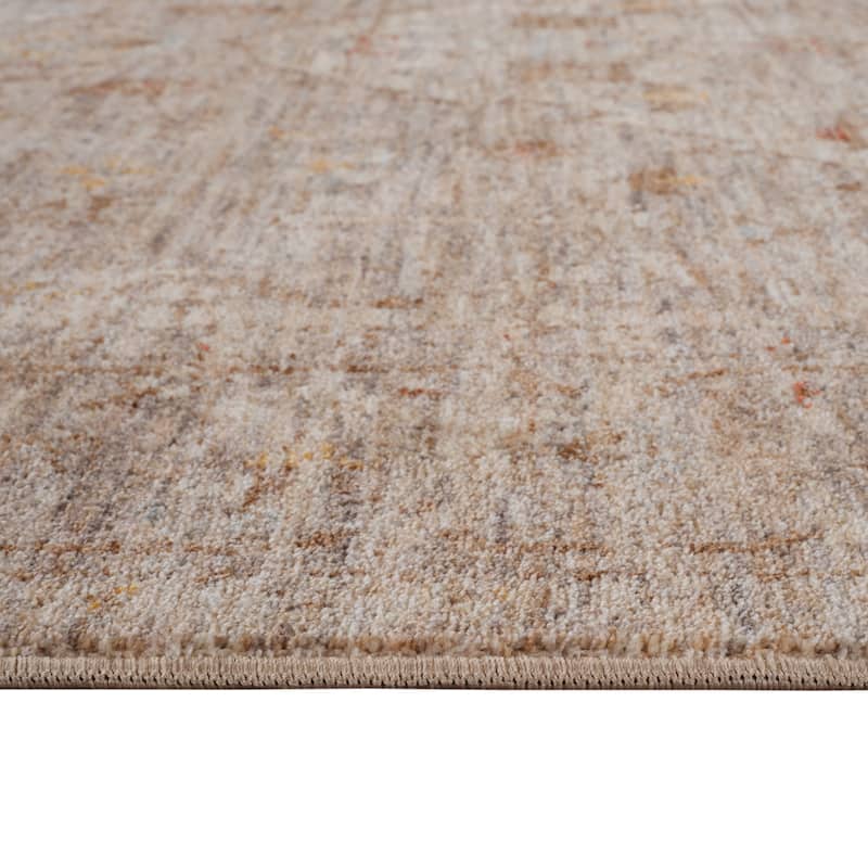 Albany Vintage Power-Loom Beige Area/Runner Rug