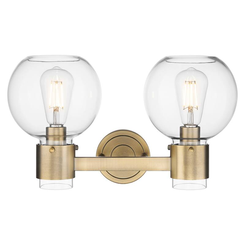 Innovations Lighting 464-2W-G464B-7CL Lawton Sphere 2 Light 16" Wide