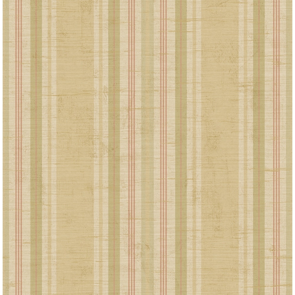 Seabrook Designs Noelle Linen Stripe Unpasted Wallpaper