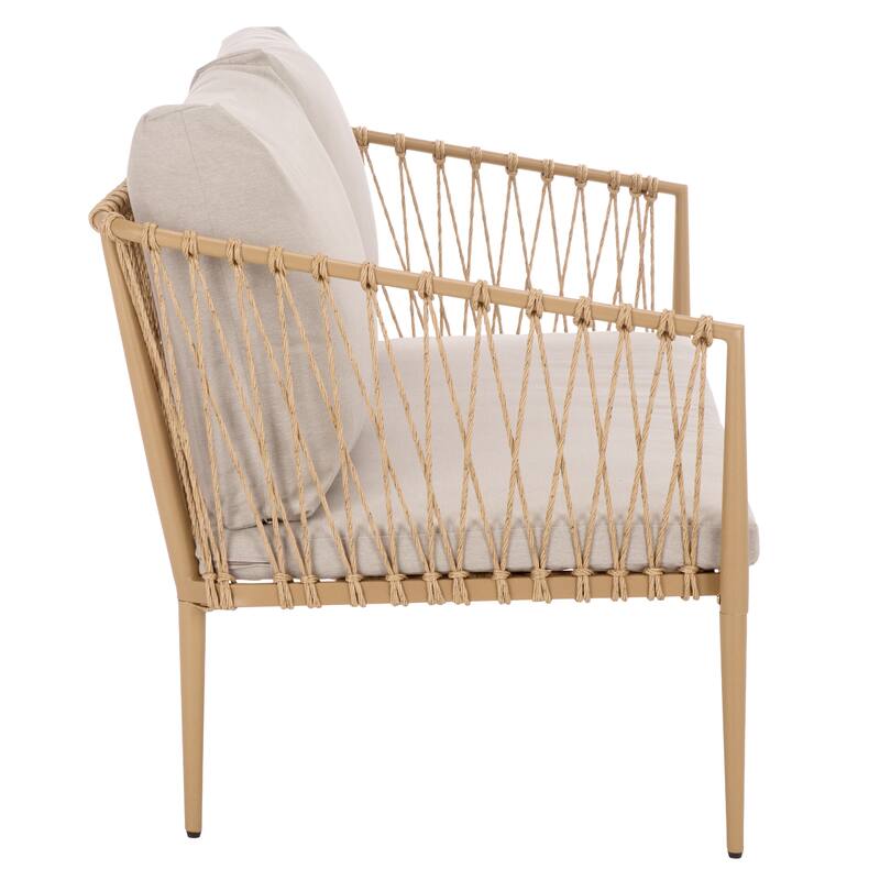 SEI Furniture Dante Rope Patio Loveseat