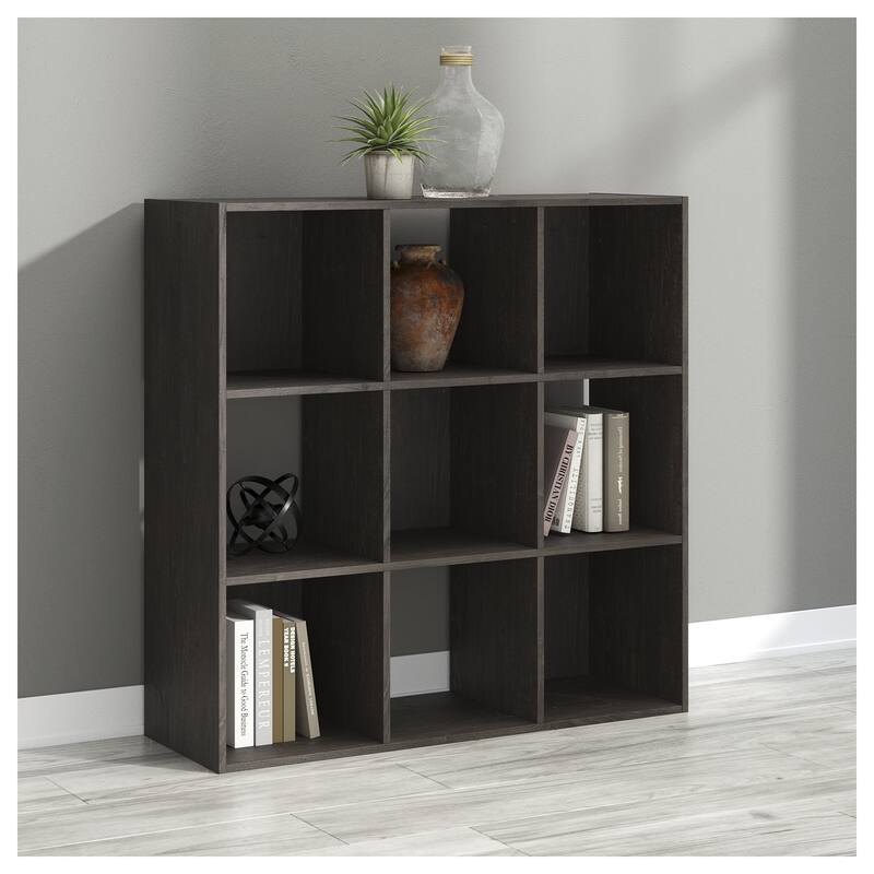 Signature Design by Ashley Glosmount Cube Organizer - 35.35" W x 11.81" D x 35.43" H - Dark Gray