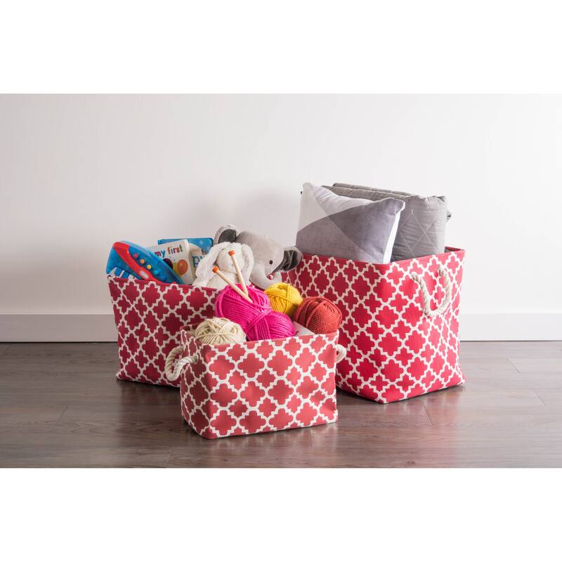 DII Lattice Decorative Storage Bin