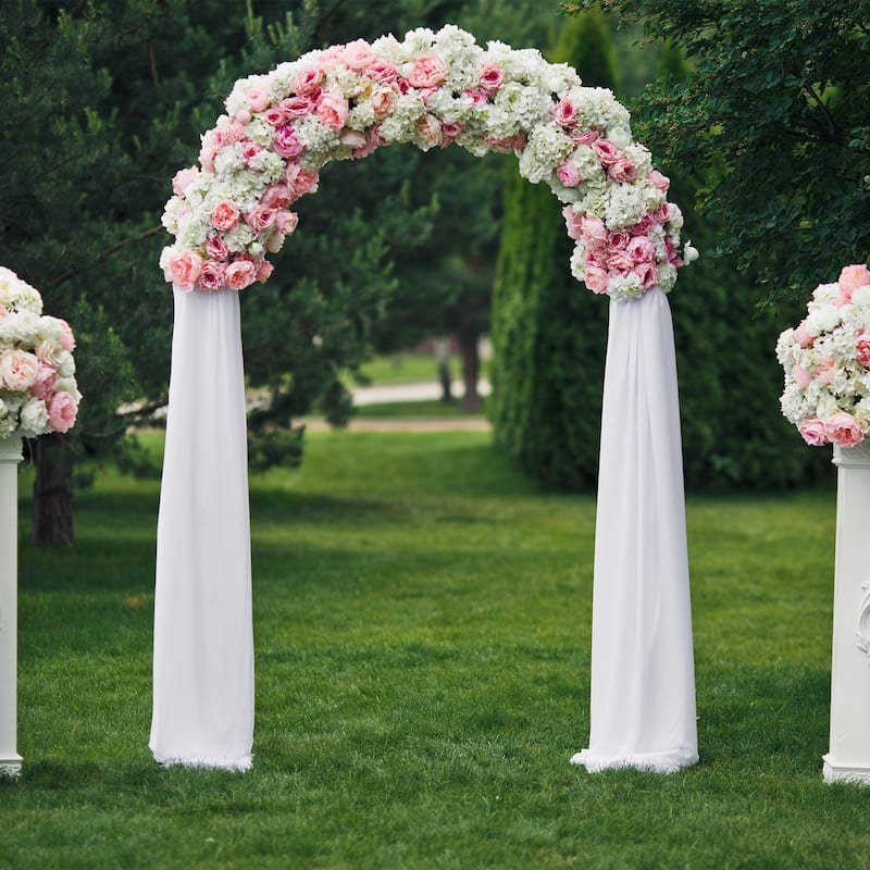 Metal Wedding Arch Backdrop Stand for Wedding, Bridal, Garden, Yard