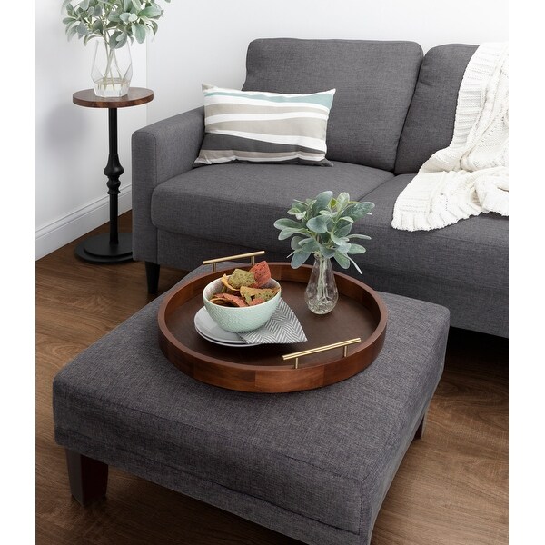 circular decorative tray
