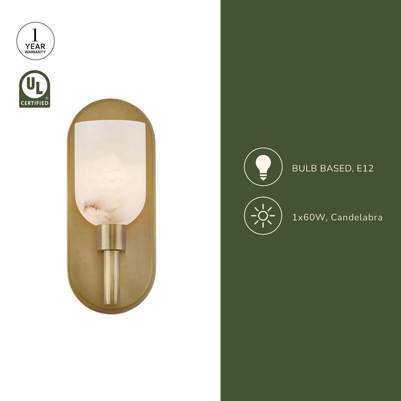 Alora Lighting WV338101AR Lucian 9" Tall Wall Sconce