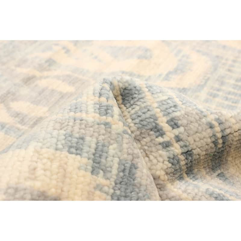 ECARPETGALLERY Hand-knotted Mystique Grey Wool Rug - 3'0 x 5'0