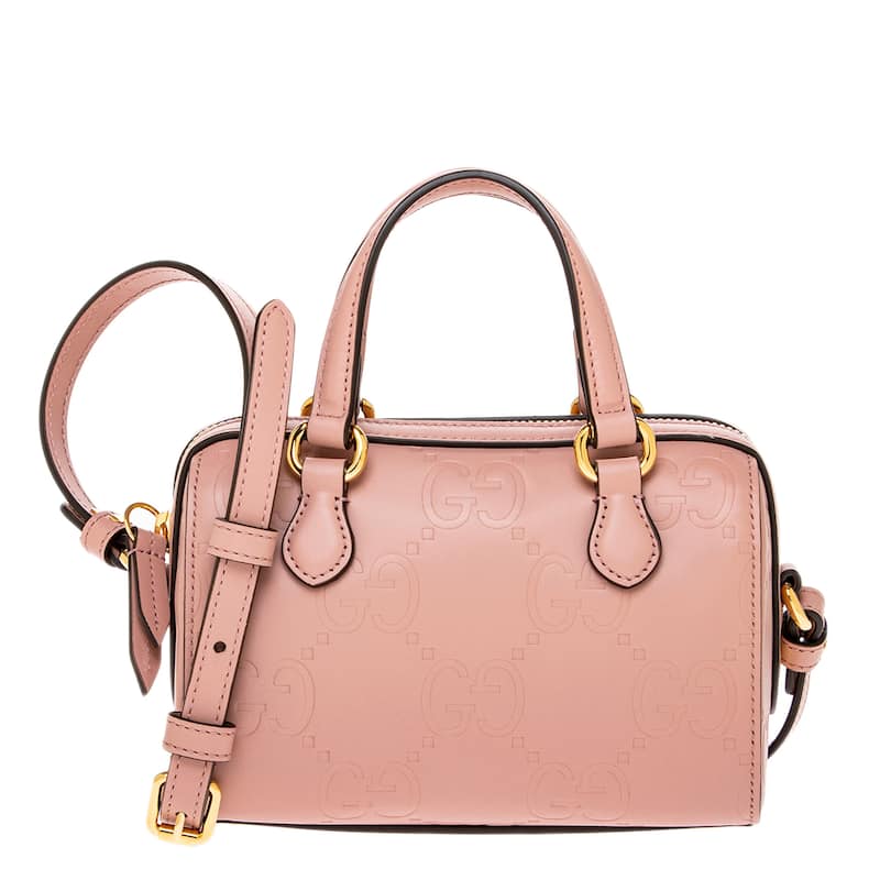 Gucci Super Mini Top Handle Bag - Rose Beige