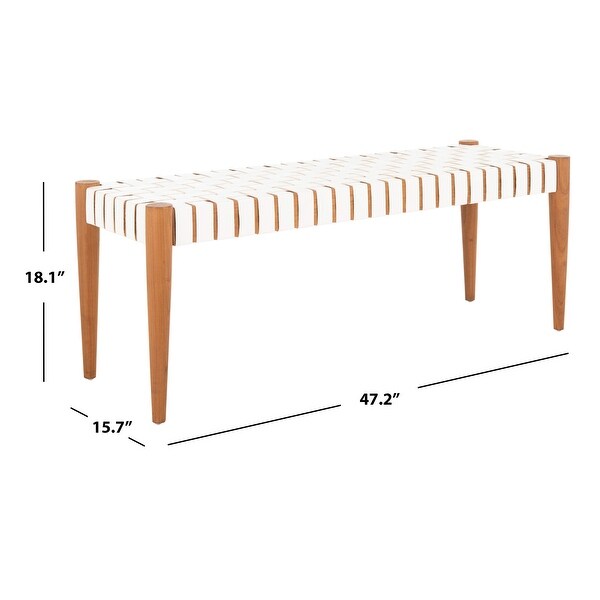 Safavieh Amalia Cowhide Bench