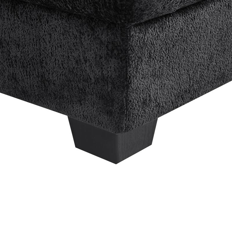 Christopher Knight Home - Verona 7-Piece Reversible Modular Fabric Sectional Sofa with Ottoman, Square Arms & Pillow Back