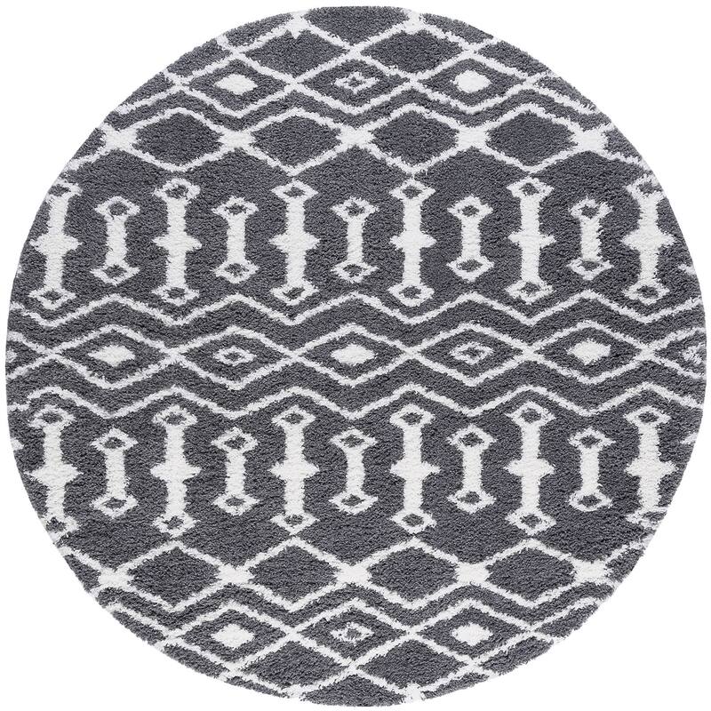 Joy Shag Mediterranean Geometric Indoor Area Rug