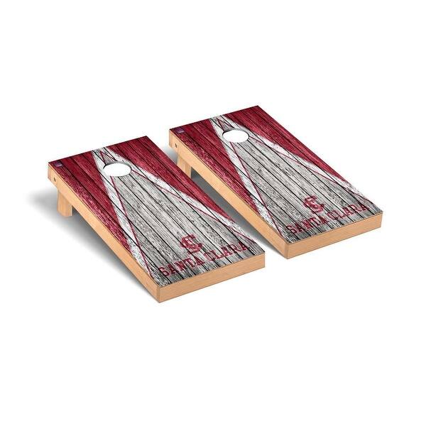 slide 2 of 5, Santa Clara Broncos Weathered Cornhole Board Set