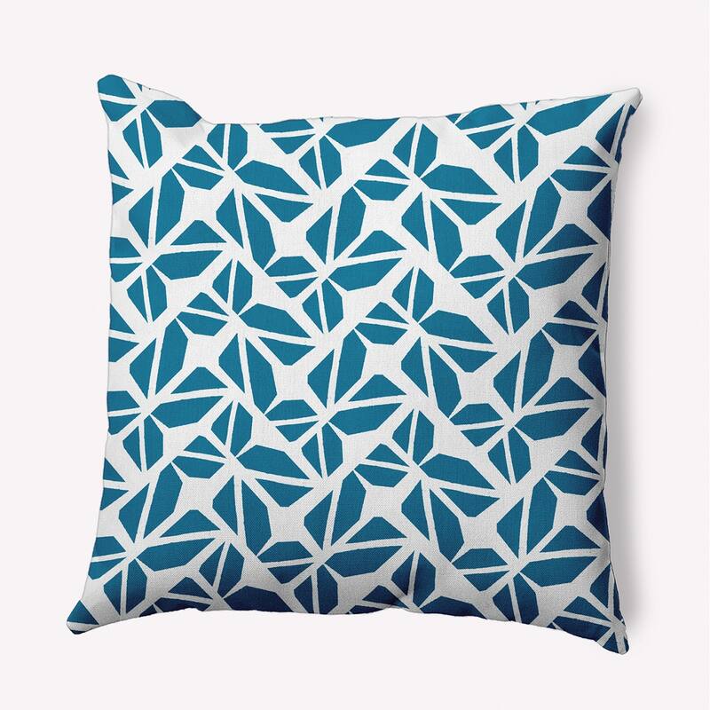 Kaleidoscope Graffiti Accent Pillow - Unreal Teal - 16" x 16"