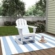 preview thumbnail 32 of 98, Polytrends Laguna Adirondack Eco-Friendly Poly All-weather Outdoor Rocking Chair White