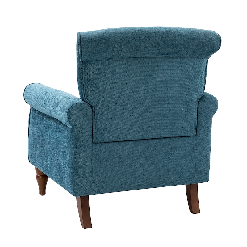 Indiges Comfy Upholstered Accent Armchair with Tufted Back Set of 2 for Bedroom Reading Office