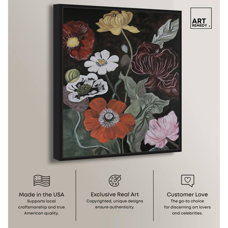 Ruby Revelry Canvas by Art Remedy