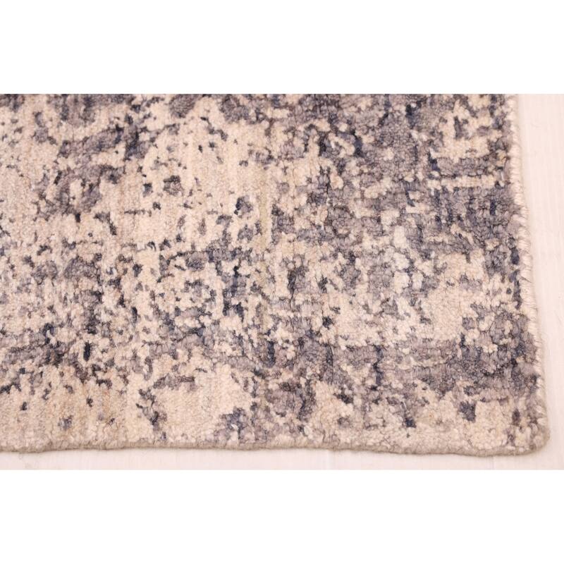 ECARPETGALLERY Hand Loomed Elysian Beige, Dark Grey Rug - 8'0 x 9'10